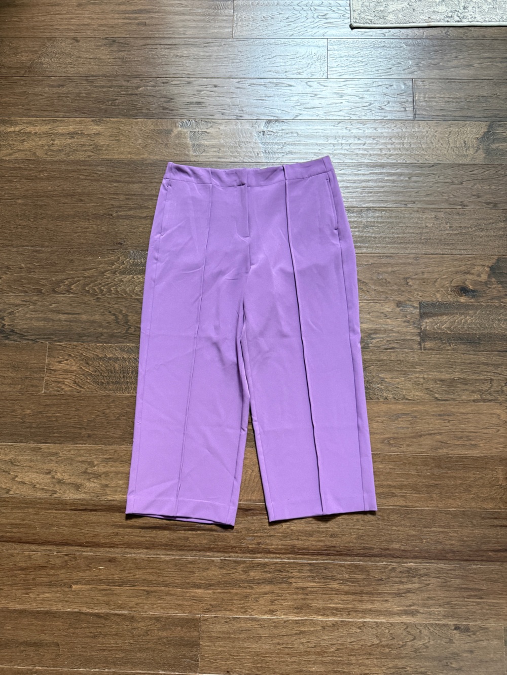 Liz Claiborne Lavender Purple Mid Rise Cropped Dress Pants